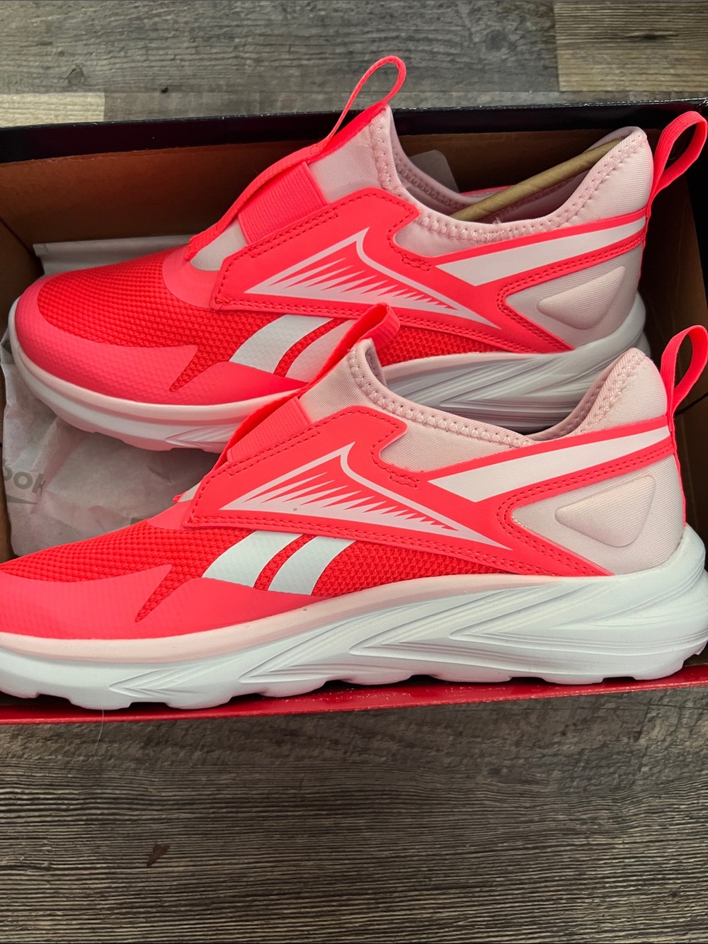 NTW Reebok Women’s Neon Hot Pink Lite Spinner Slip-On Athletic Sneakers